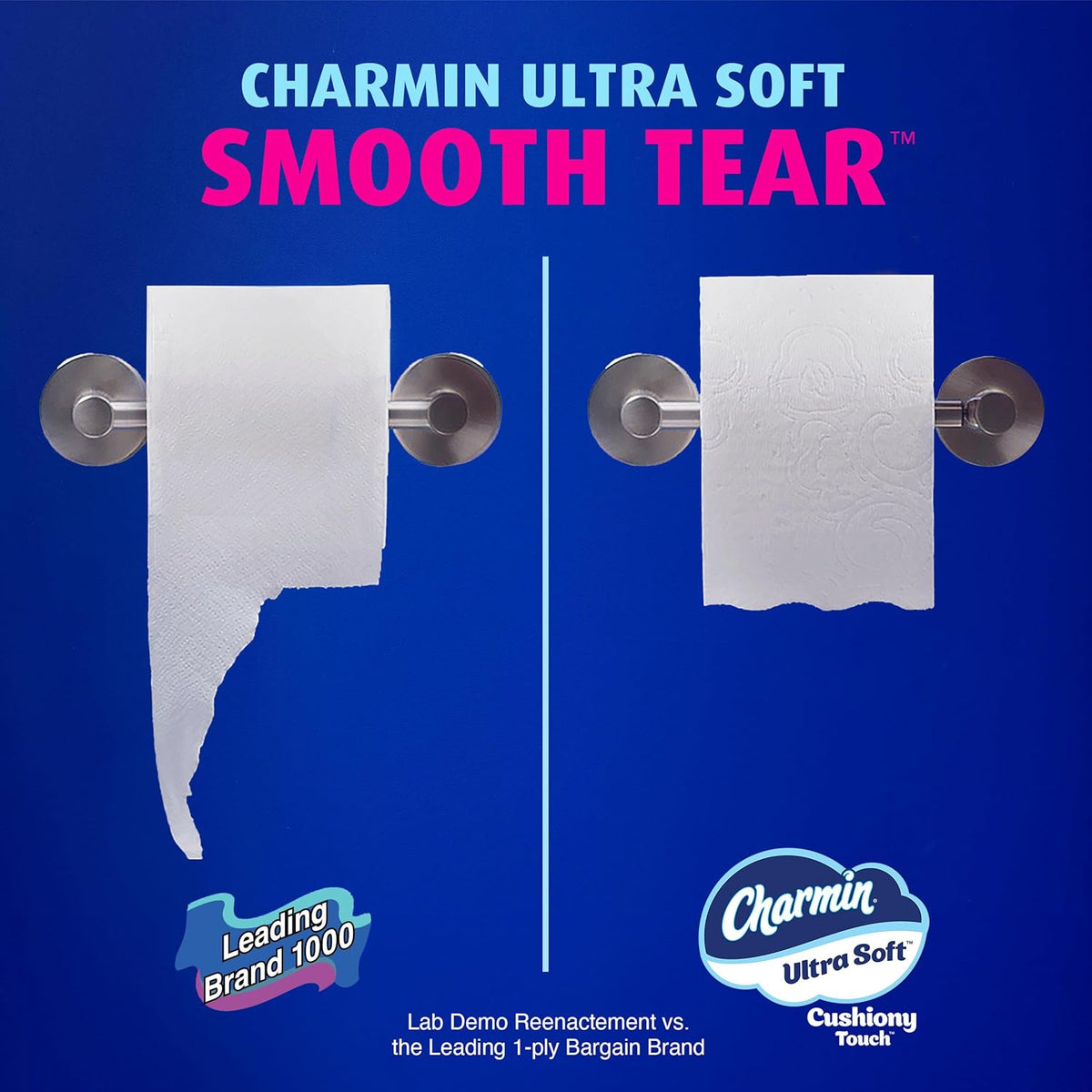Charmin Ultra Soft Cushiony Touch Toilet Paper, 6 Family Mega XL Rolls = 42 Regular Rolls
