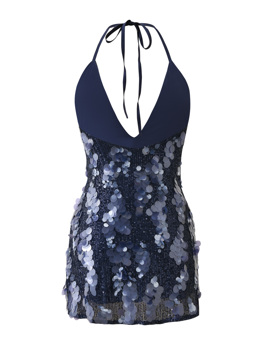 ZANA MINI DRESS - NAVY SEQUIN